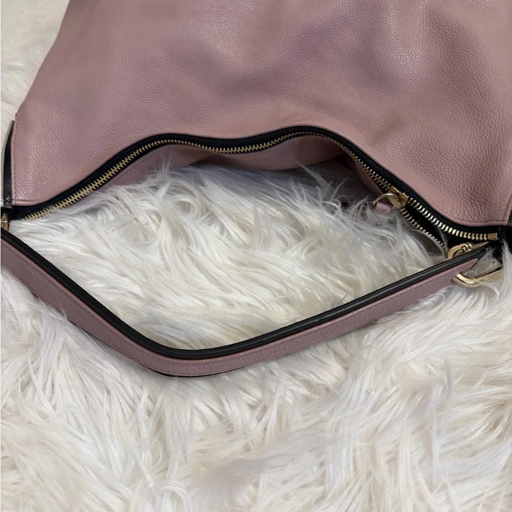 Furla pebbled leather Pink and Brown Women's Bag